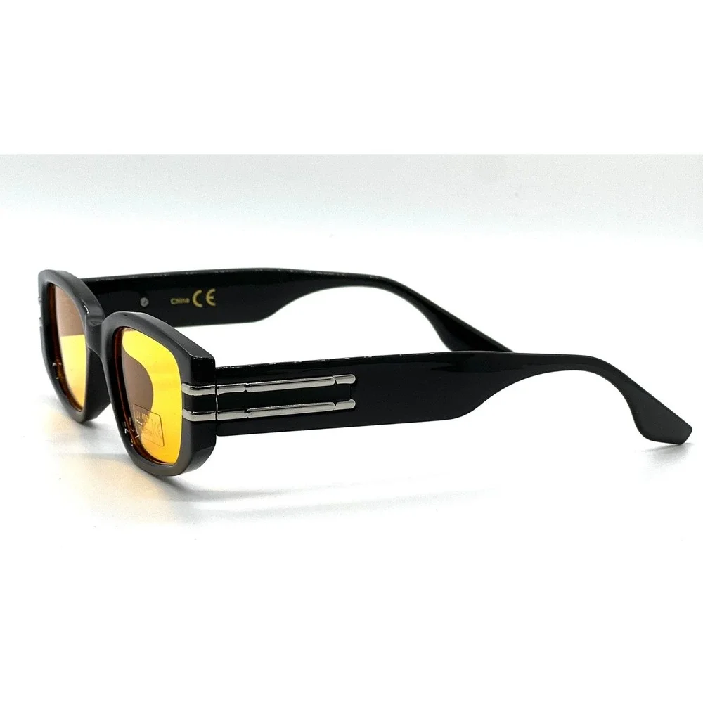 Women Sunglasses Fashion Retro RectanglebYellow‎ Lens Fashion Trendy Street Wear